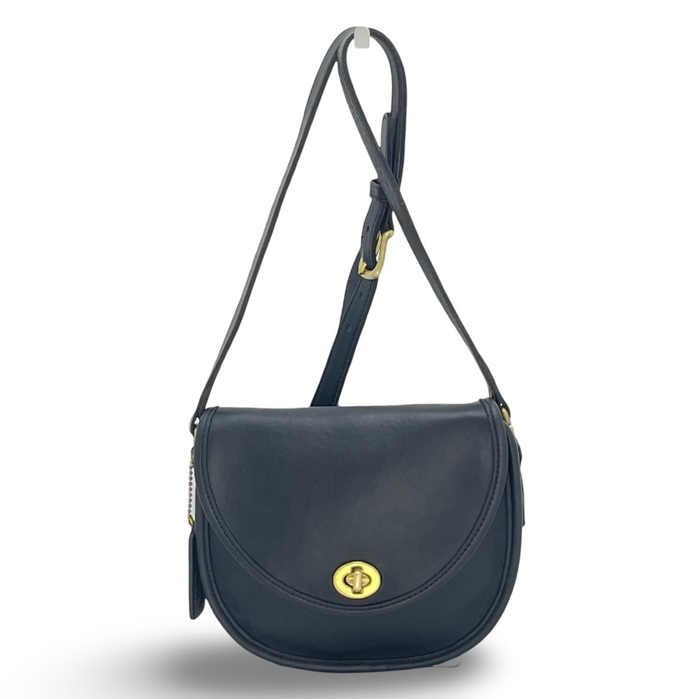 🛎️ Coach Watson Turn-lock Black Vintage Crossbody Bag - Picture 3 of 15